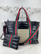 *NEW RESTOCK!* GG BLACK BUBBLE WEEKENDER/ LARGE TOTE