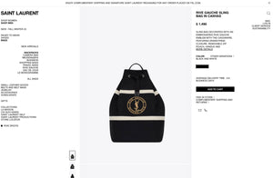 YSL RIVE GAUCHE SLING BAG / BACKPACK