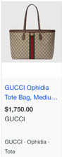 GUCCI OPHIDIA GG SHOPPING TOTE