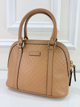 GUCCI MICROGUSSISSIMA MINI DOME BAG IN TAN