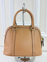 GUCCI MICROGUSSISSIMA MINI DOME BAG IN TAN