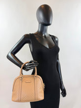 GUCCI MICROGUSSISSIMA MINI DOME BAG IN TAN