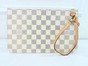 LOUIS VUITTON NEVERFULL POUCH AZUR