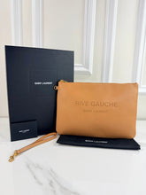 YSL RIVE GAUCHE ZIP POUCH CALFSKIN