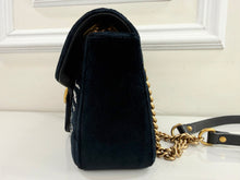 GUCCI MARMONT VELVET MARQUIS CRYSTAL IN BLACK