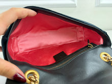 GUCCI MARMONT VELVET MARQUIS CRYSTAL IN BLACK