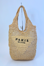 PARIS STRAW BEACH BAG