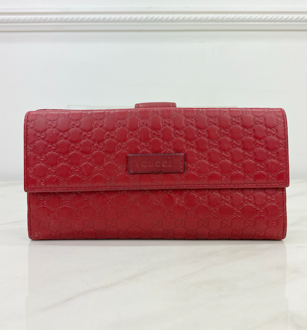 GUCCI GUCCISSIMA WALLET RED