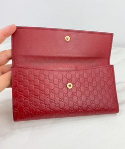 GUCCI GUCCISSIMA WALLET RED