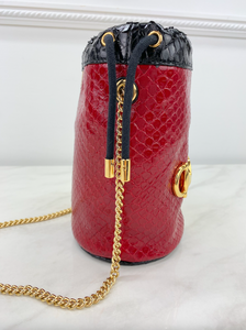 GUCCI SNAKE SKIN MINI ZUMI BAG