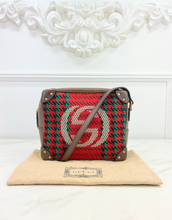 GUCCI HOUNDSTOOTH BOXY TRUNK CROSSBODY