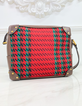 GUCCI HOUNDSTOOTH BOXY TRUNK CROSSBODY