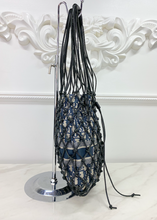 DIOR OBLIQUE TECHNICAL WOVEN NET BUCKET BAG