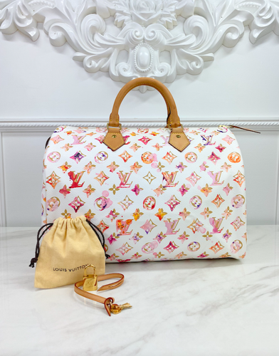 LOUIS VUITTON SPEEDY 35 WATERCOLOR AQUARELLE