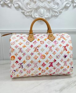 LOUIS VUITTON SPEEDY 35 WATERCOLOR AQUARELLE
