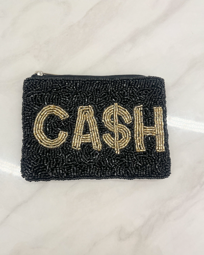 CASH BEADED COIN PURSE