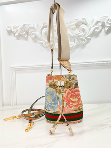 GUCCI OPHIDIA WATER FLORAL BUCKET BAG LIMITED EDITION