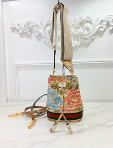 GUCCI OPHIDIA WATER FLORAL BUCKET BAG LIMITED EDITION