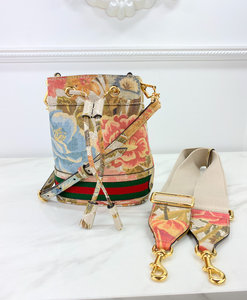 GUCCI OPHIDIA WATER FLORAL BUCKET BAG LIMITED EDITION