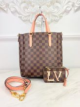 LOUIS VUITTON DAMIER EBENE BELMONT PM (PINK)