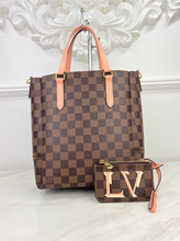 LOUIS VUITTON DAMIER EBENE BELMONT PM (PINK)