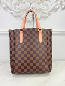 LOUIS VUITTON DAMIER EBENE BELMONT PM (PINK)