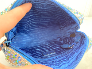 PRADA CRYSTAL WRISTLET (BLUE)