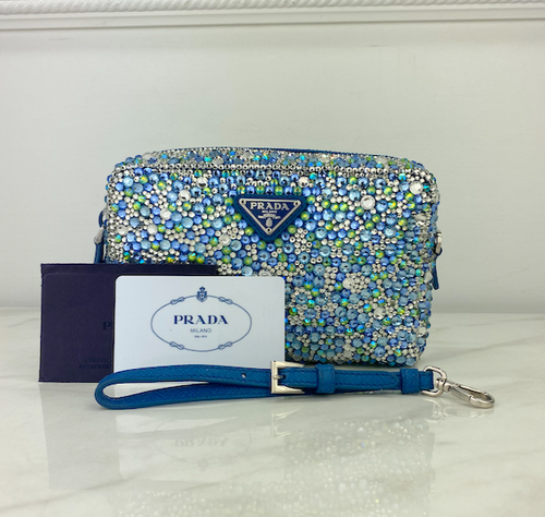 PRADA CRYSTAL WRISTLET (BLUE)