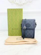 GUCCI GG SUPREME AZALEA CALFSKIN MINI RETRO INTERLOCKING CROSSBODY