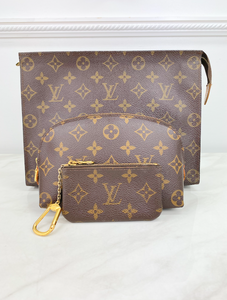 *COMBO DEAL* LOUIS VUITTON TOILETRY 26 + COSMETIC POUCH + KEY POUCH