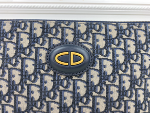 DIOR OBLIQUE MONOGRAM POUCH CLUTCH