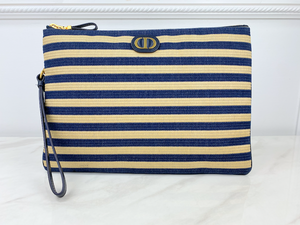 DIOR RAFFIA POUCH (LIMITED EDITION)