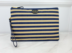*WEEKEND SALE - ENDS MONDAY ! * DIOR RAFFIA POUCH (LIMITED EDITION)