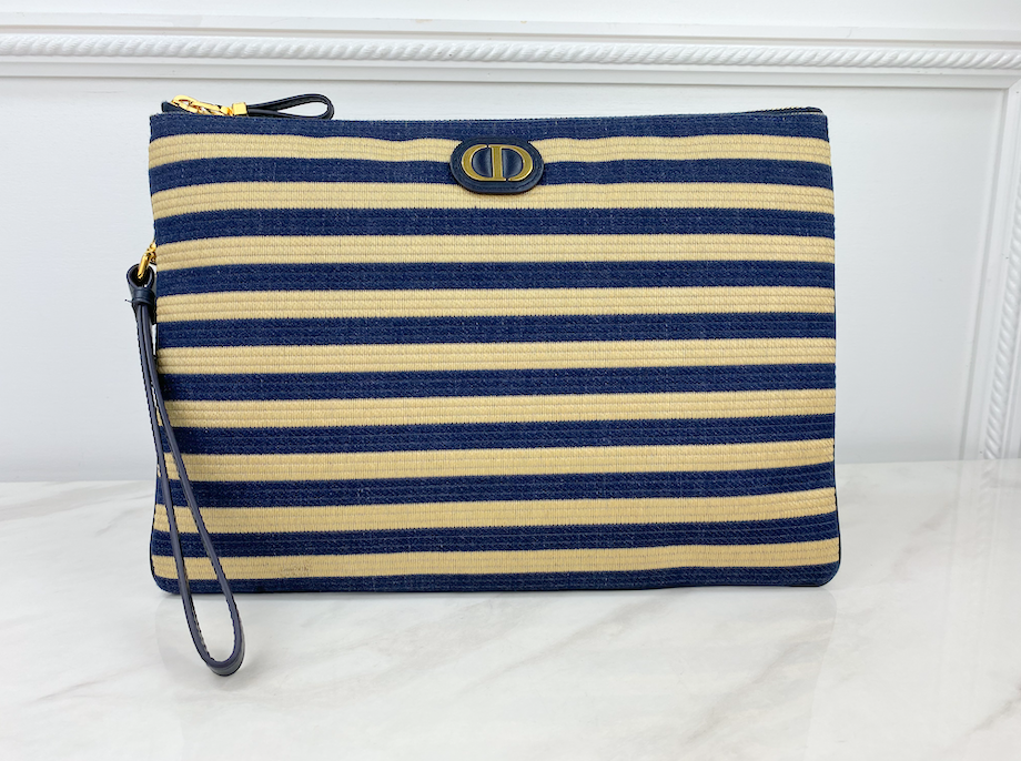 DIOR RAFFIA POUCH (LIMITED EDITION)