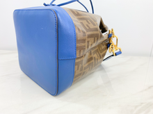 FENDI STAMP PATCH BUCKET BAG (BLUE)