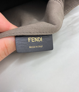 FENDI STAMP PATCH BUCKET BAG (BLUE)