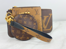 LOUIS VUITTON GIANT REVERSE MINI MONOGRAM TRIO POUCH