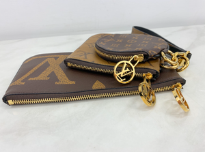 LOUIS VUITTON GIANT REVERSE MINI MONOGRAM TRIO POUCH