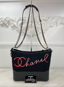 CHANEL GABRIELLE HOBO CALFSKIN / WOOL