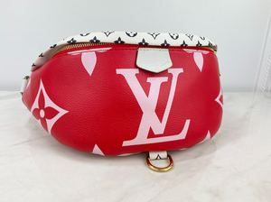 LOUIS VUITTON BUMBAG MONOGRAM GIANT ROUGE