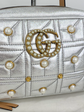 GUCCI MARMONT PEARLY METALLIC CHAIN SHOULDER BAG