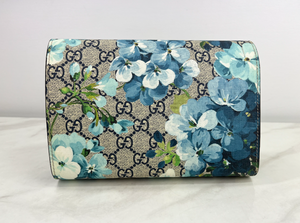GUCCI BLOOMS DIONYSUS CHAIN WALLET (BLUE)