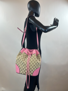 GUCCI GG BUCKET BAG (PINK)