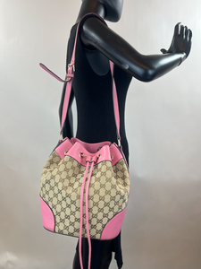 GUCCI GG BUCKET BAG (PINK)