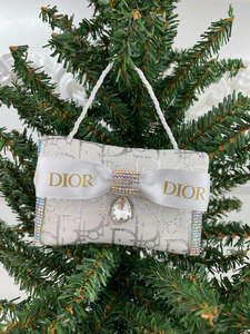 DIOR PURSE ORNAMENT - WHITE