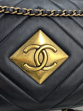 CHANEL PYRAMID CC CAMERA BAG CHEVRON QUILTED (LARGE)