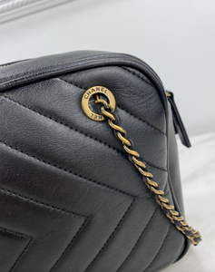 CHANEL PYRAMID CC CAMERA BAG CHEVRON QUILTED (LARGE)