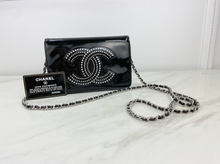 CHANEL WOC CRYSTAL PATENT - BLACK