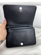 CHANEL WOC CRYSTAL PATENT - BLACK