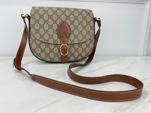 GUCCI GG SUPREME SADDLE CROSSBODY